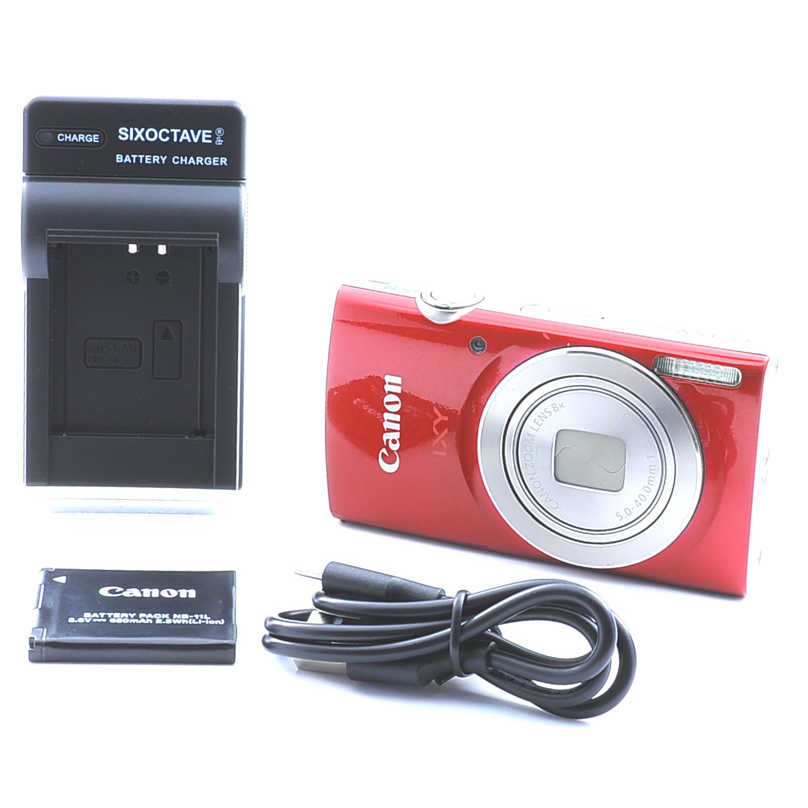 Canon IXY 180 レッド コンパクトデジタルカメラ PowerShot ELPH 505096