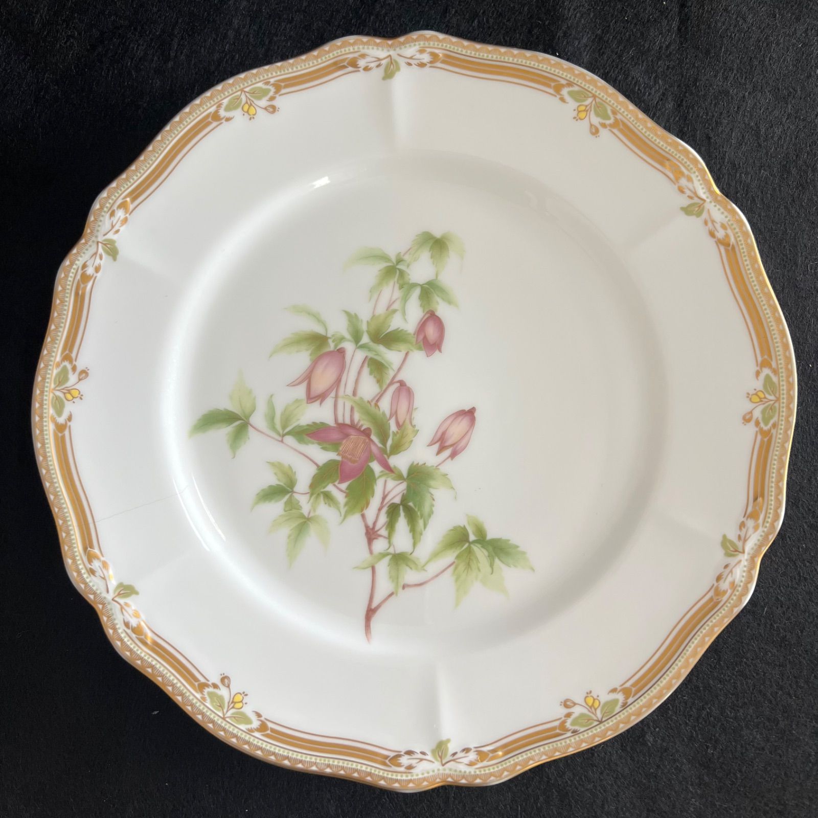 F Noritake ノリタケ ガラコンテッサ GALA CONTESSA 白×ゴールド 花柄