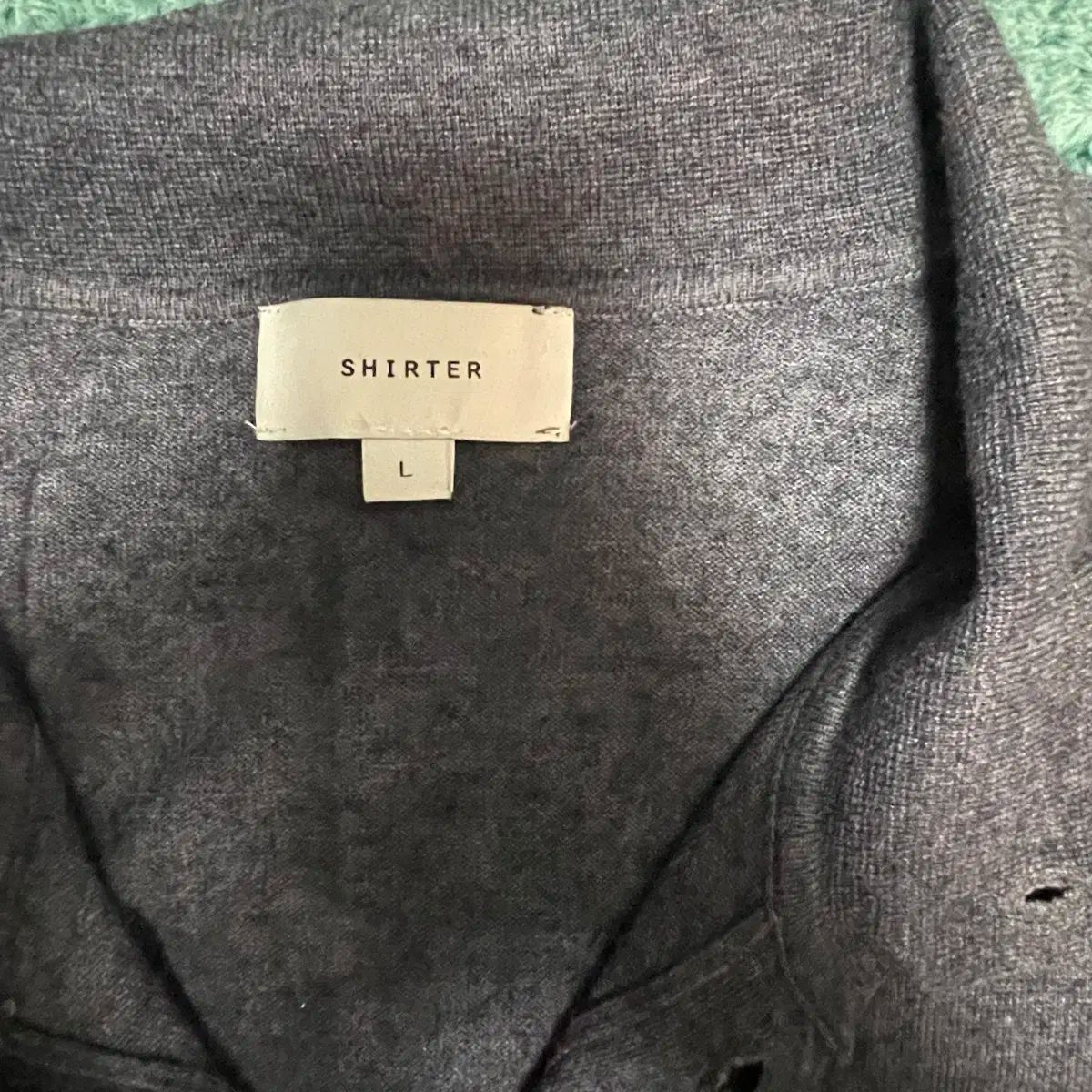 SHIRTER シャーター プレーン コットン カシミア カーディガン L MERCADOAVALIA_COM_BR