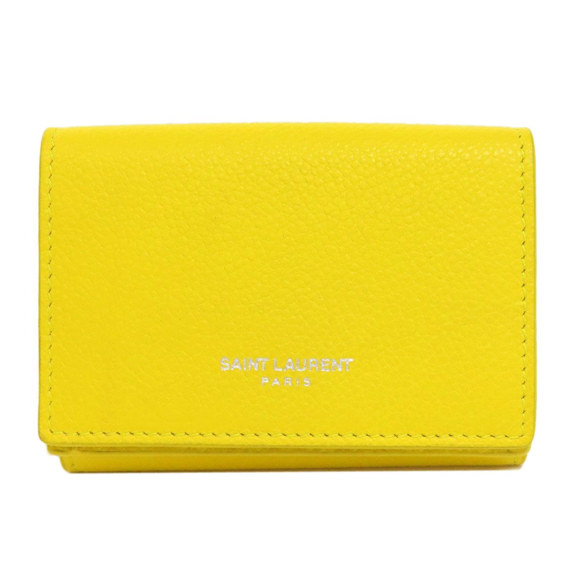 SAINT LAURENT サンローラン コンパクトサイフ 二つ折り財布 小銭入れあり レザー レディース