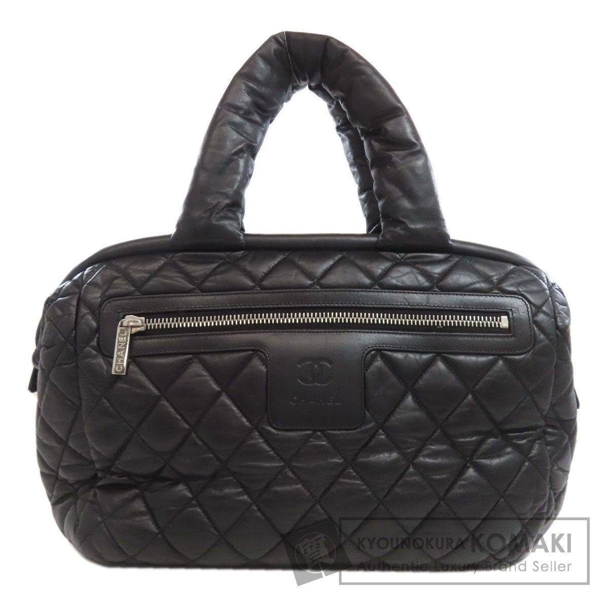 CHANEL シャネル ココマーク マトラッセ シルバー金具 トートバッグ ラムスキン レディース