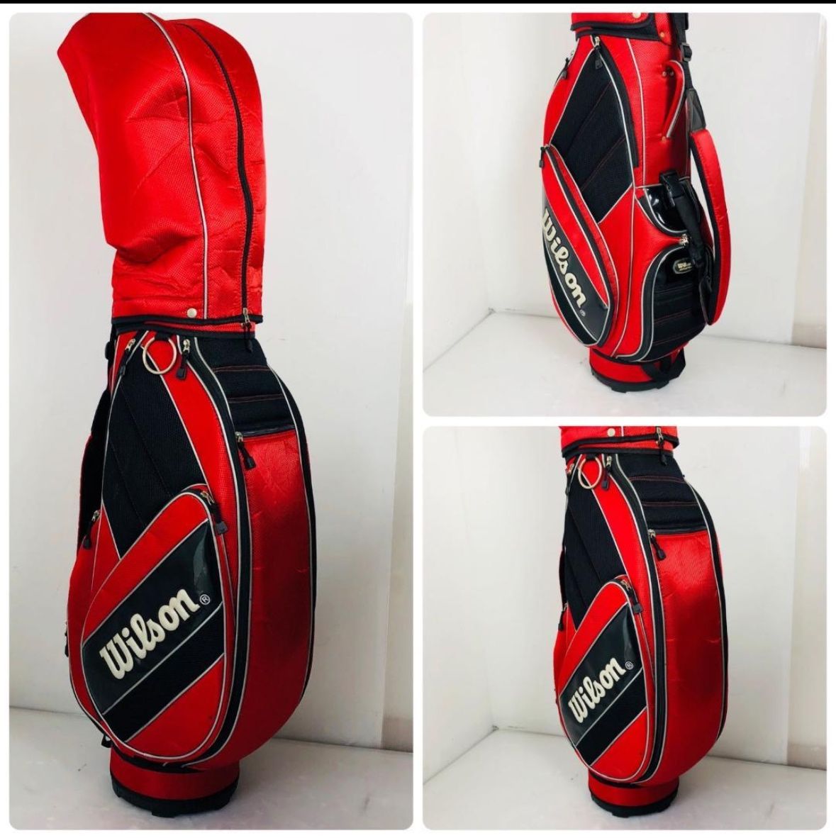 【ゴルフセット】 Wilson・キャディバッグ＋クラブ13本 メンズ 右利き ☆ 豪華 13本 Wilson ウィルソン メンズ ストア ゴルフ クラブ セット