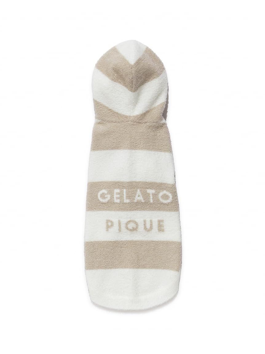 ジェラートピケ キャットアンドドッグ CAT-DOG スムーズィーダックスサイズ2ボーダーフーディー PAGG259116 PNK