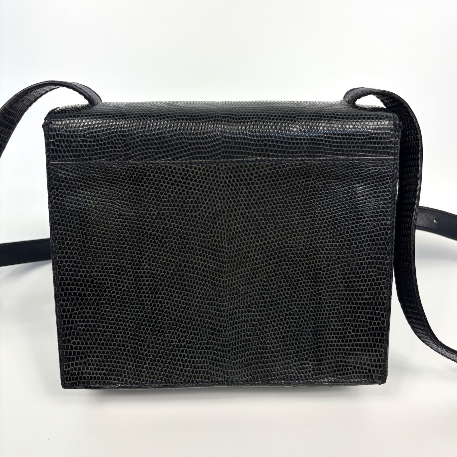 セリーヌ CELINE ネイビー レザー 高品質 フラップショルダーバッグ