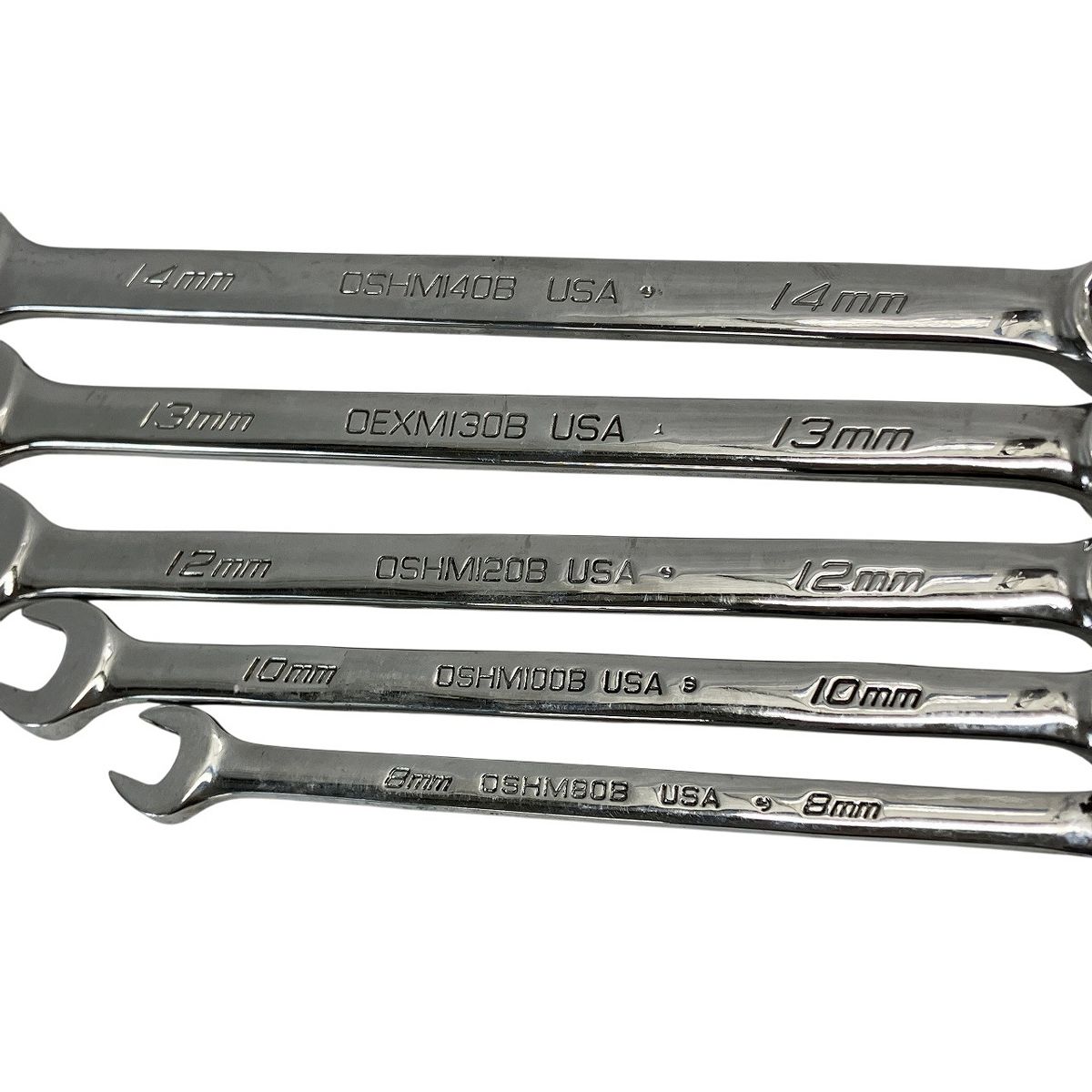  Snap on OSHM コンビネーションレンチ 8 14 mm 5点セット 工具 用品 スナップオン コンビネーションレンチ スパナ レンチ