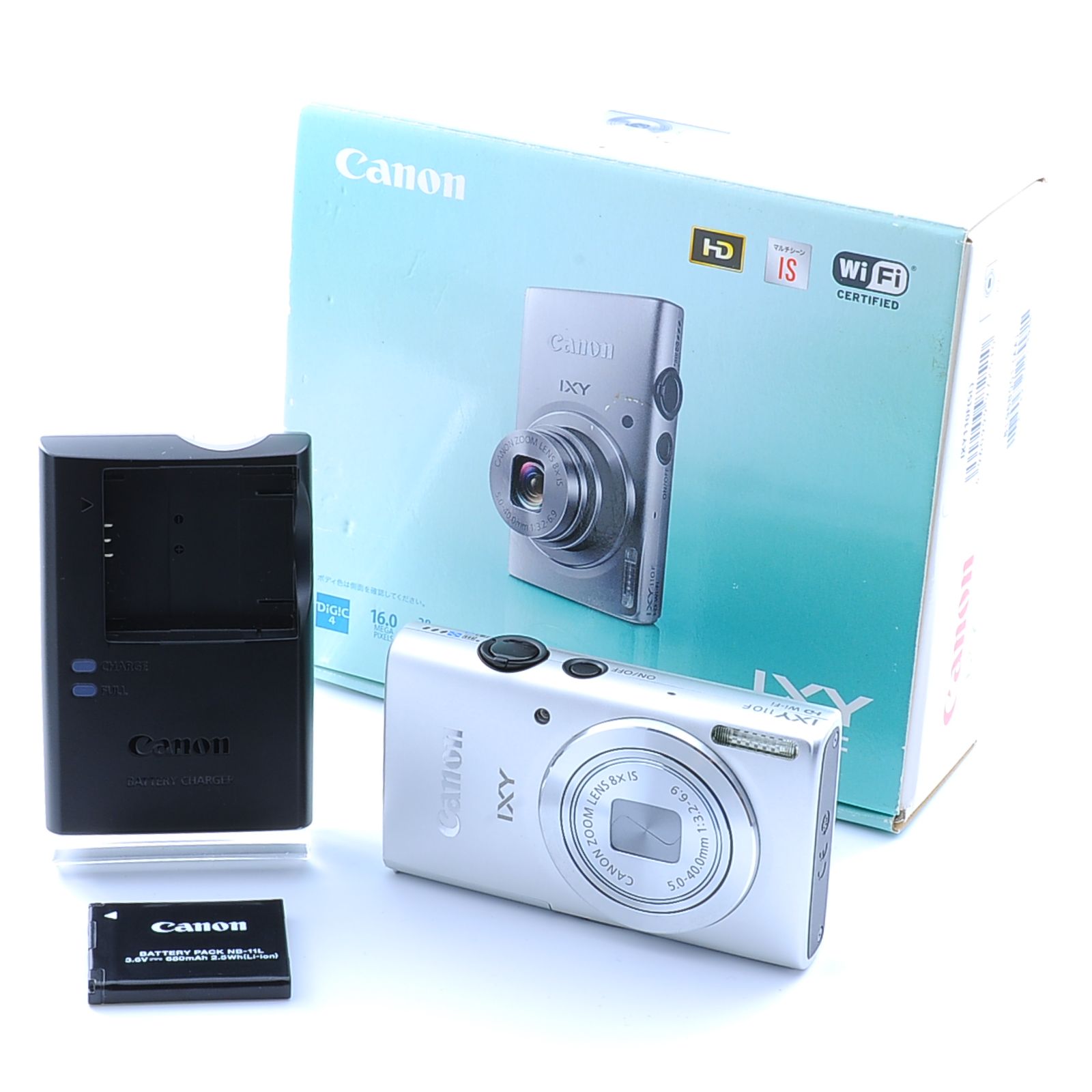 Canon IXY 110F シルバー コンパクトデジタルカメラ PowerShot ELPH 130 IS 動作 済み 元 き 507003