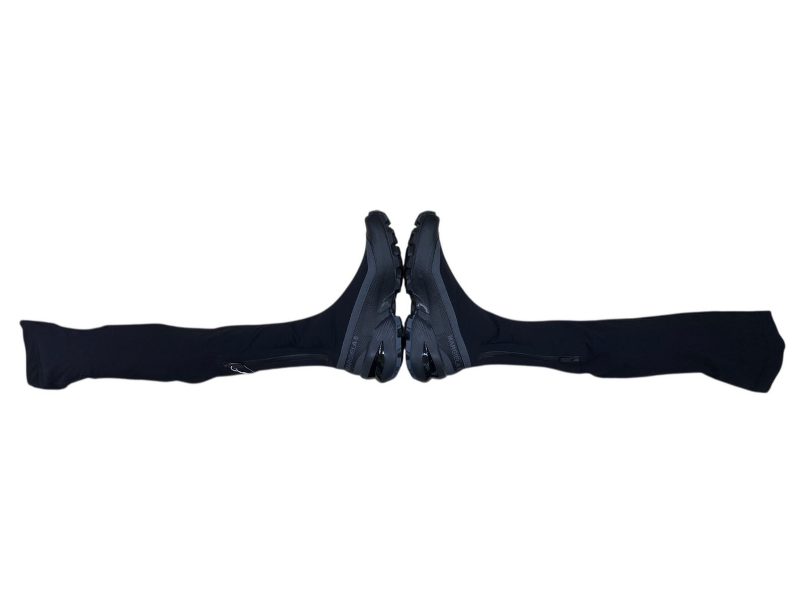 salomon サロモン ×MM 6 エムエムシックス メゾンマルジェラ HIGH BOOTS クロスウェーダー ニーレングス ブーツ 42 26.5 cm ブラック ウィメンズ 028