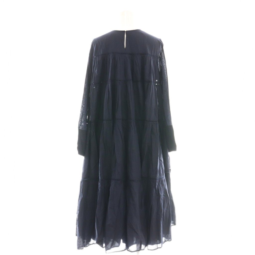 ヌキテパ NE QUITTEZ PAS! Cotton Voile Tiered Middle Length Dress