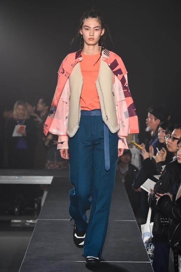 ランウェイ着用 17AW Name. ネーム オリジナルパターン オーバーサイズ長袖シャツ ジャケット 男女兼用