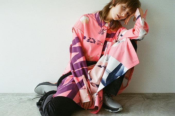 ランウェイ着用 17 AW Name. ネーム オリジナルパターン オーバーサイズ長袖シャツ ジャケット 男女兼用
