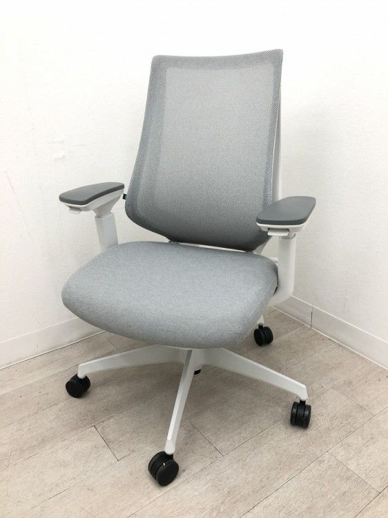 アウトレット品 コクヨ デュオラ2チェア 可動肘付デュオラ2チェア C08-Ｗ230 グレー