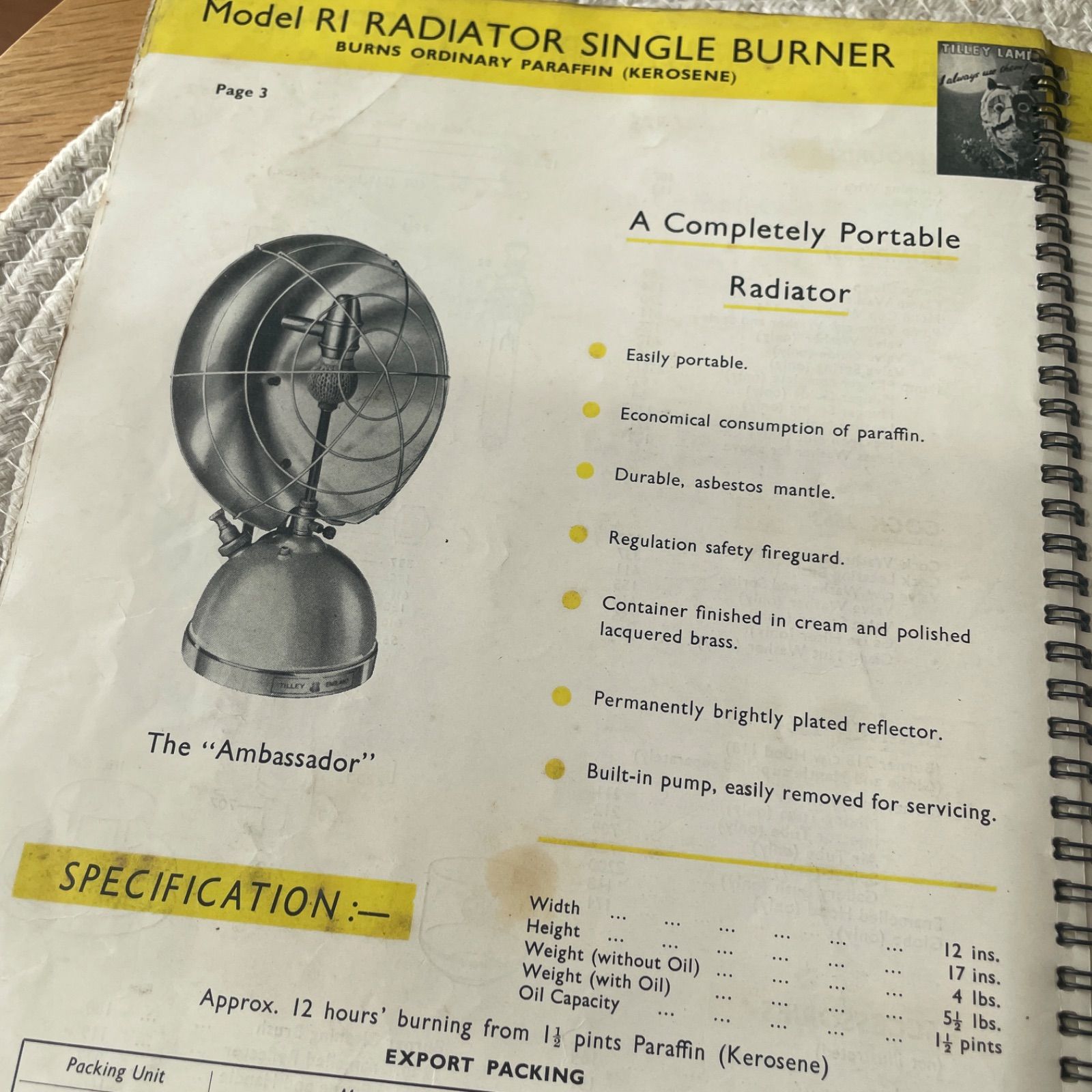 Tilley ティリー 取扱説明書 カタログ マニュアル ランプ ランタン Tilley ティリー 取扱説明書 カタログ マニュアル ランプ ランタン