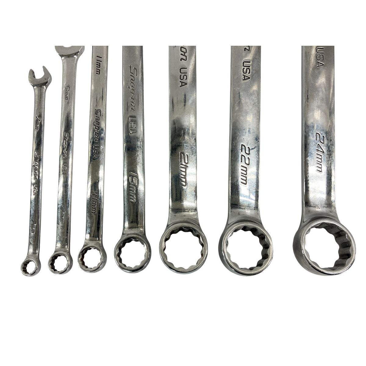  Snap-on SOEXM コンビネーションレンチ 7-24 mm 7点セット 工具 用品 スナップオン コンビネーションレンチ スパナ レンチ