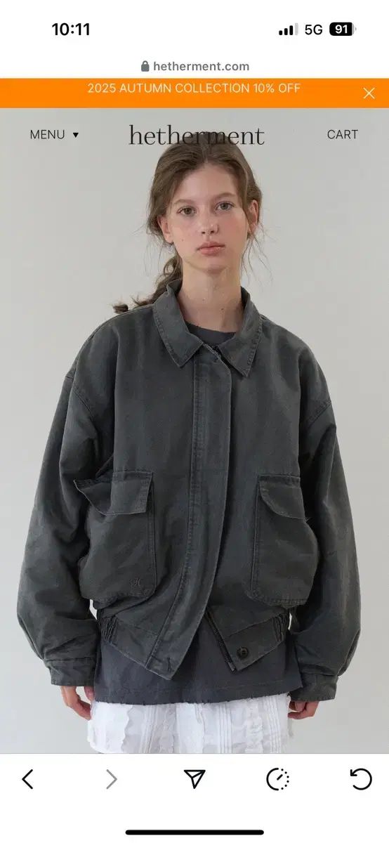 ヘザメント ガーメント アッシュブラック