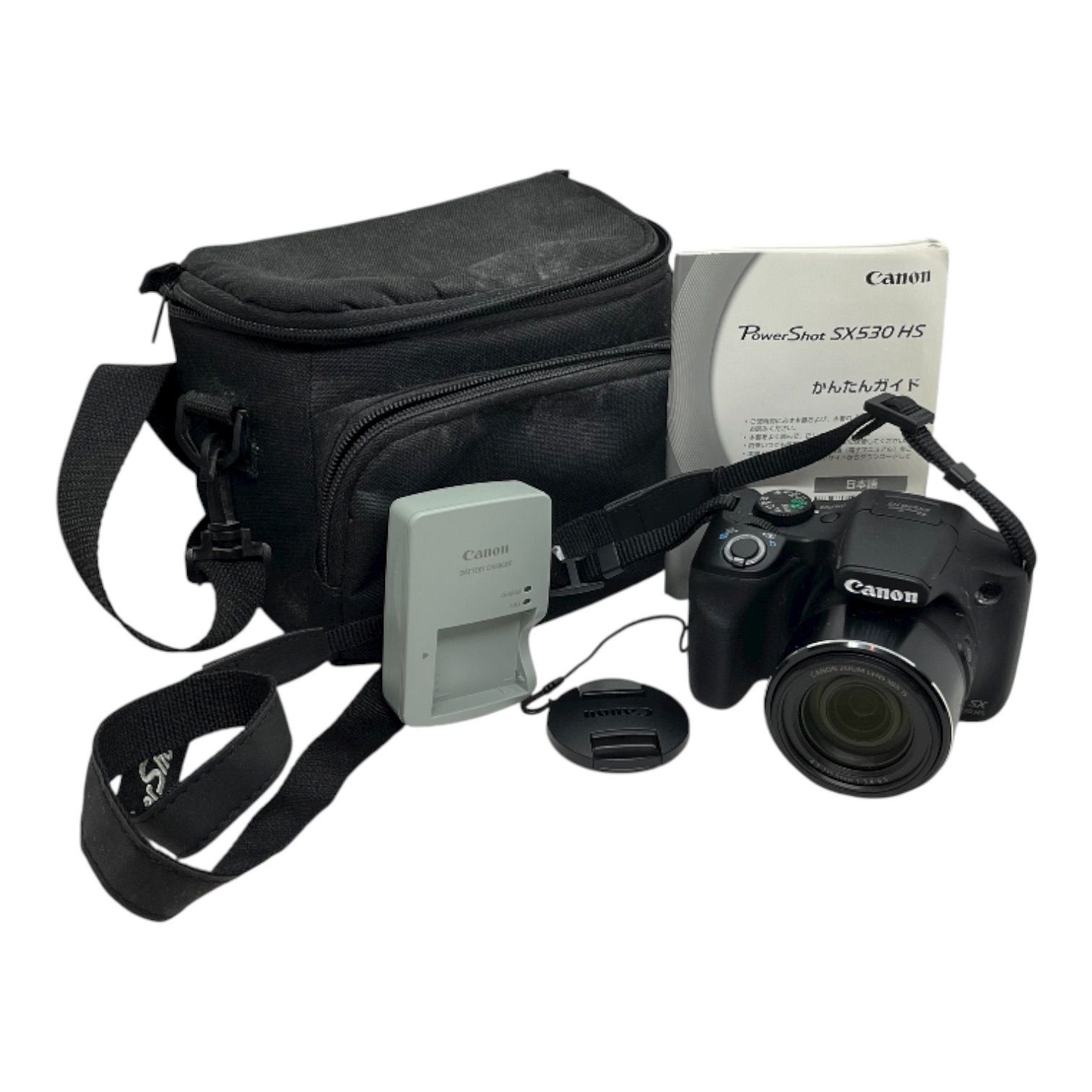 管2510-70 動作未 CANON キヤノン PowerShot SX530 HS 1600万画素 50倍ズーム コンパクトデジタルカメラ ブラック