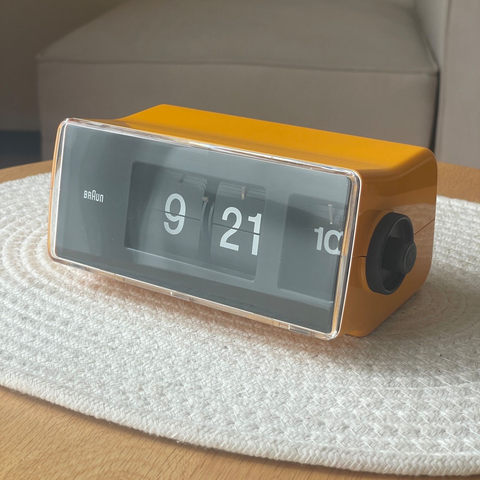 激 BRAUN Phase 2 Type 4925 置き時計 クロック デイト表示 1972年 Design Dietrich Lubs デジタル ビンテージ 時計 ドイツ