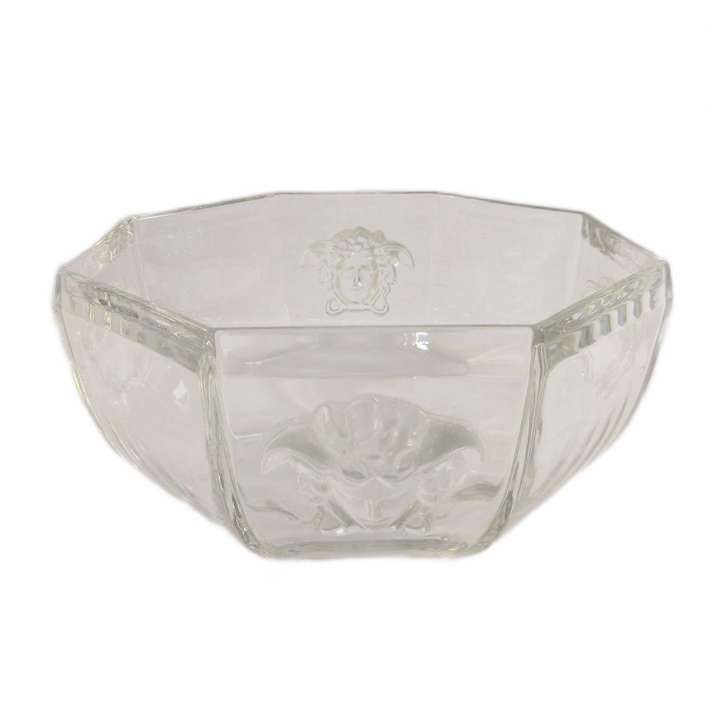 ヴェルサーチ ヴェルサーチェ VERSACE ローゼンタール Rosenthal メデューサ ルミエール フルーツボウル オクタゴン 食器 クリスタルガラス クリア