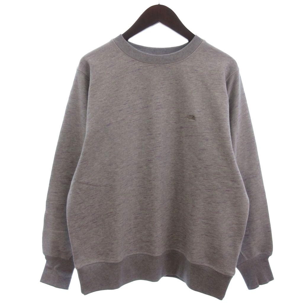 ノースフェイス パープルレーベル THE NORTH FACE PURPLE LABEL Field Crewneck Sweatshirt N24H060 COOLMAX フィールド クルーネック スウェット ミックスグレー S
