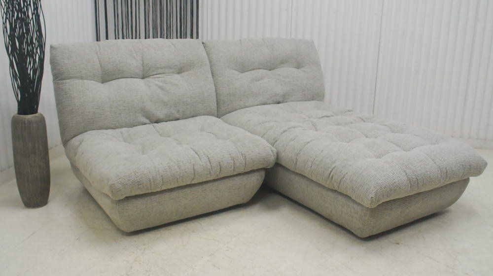 アウトレット 現品限り 一部 大 １台 ナチュラルモダン リビング家具 ロータイプ ソファー カウチソファー 250327-ボナフカウチ
