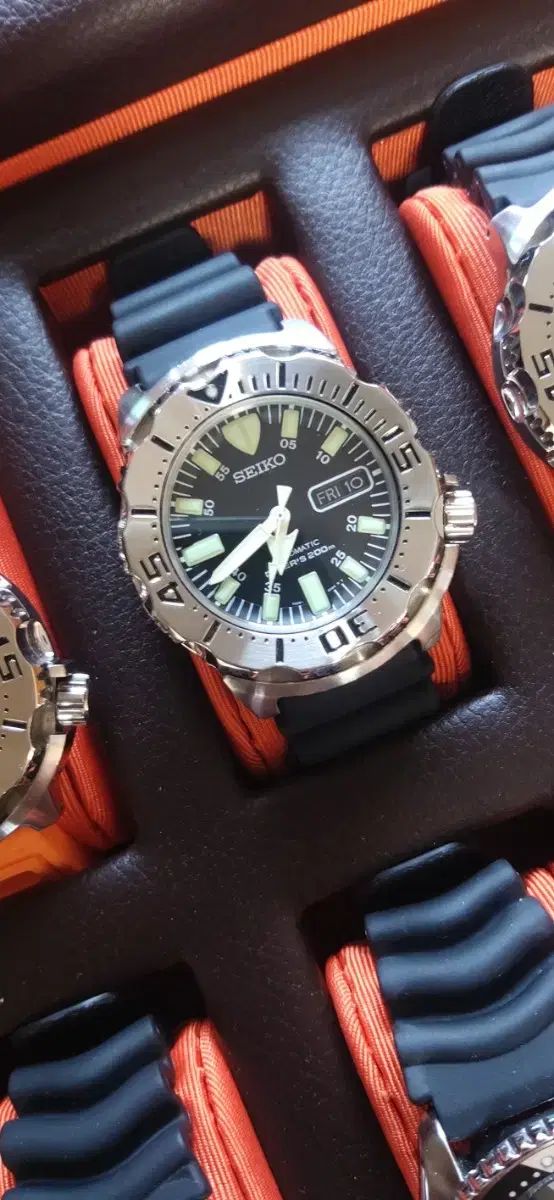  セイコー MONSTER SKX 779 アンクルSEIKO ラバーストラップ 自動巻き時計 腕時計(アナログ)