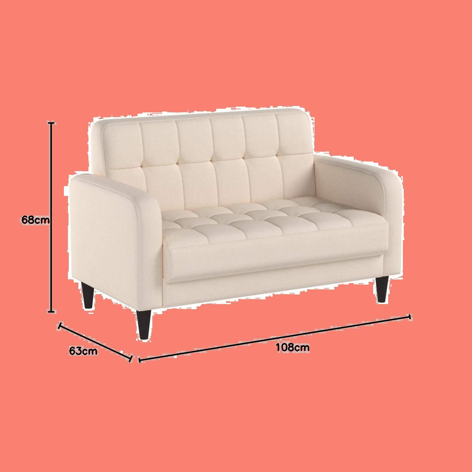 新着商品 62 113 38 ベージュ ソファベッド 北欧スタイル 新生活 おしゃれ ファブリック 2WAY 簡単組み立て 幅約110cm 天然木脚 肘付き 2人掛け ソファー オーエスジェイ OSJ MARWIL-DEMENAGEMENTS_CH