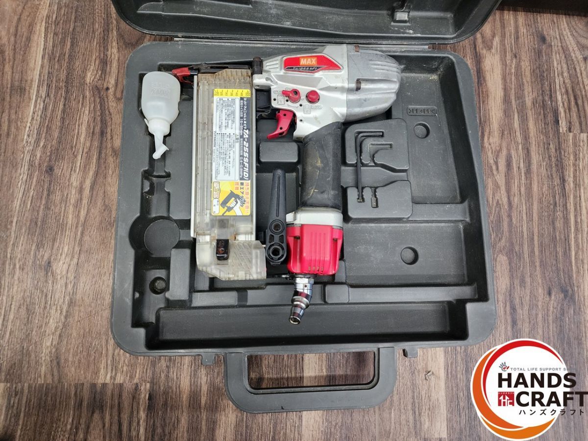 ♭【中古品】マックス TA-255SF1（D) 常圧仕上釘打 使用ネイル足長15