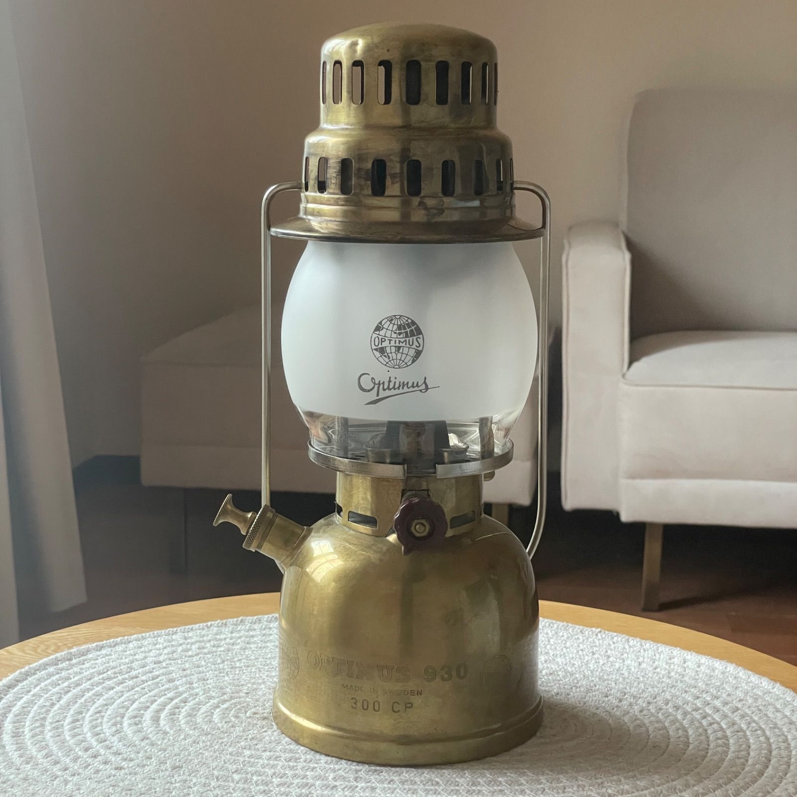 なフロストグローブ オプティマス 930 300CP OPTIMUS ケロシンランタン スウェーデン製 アウトドア キャンプ 灯油 検 not radius