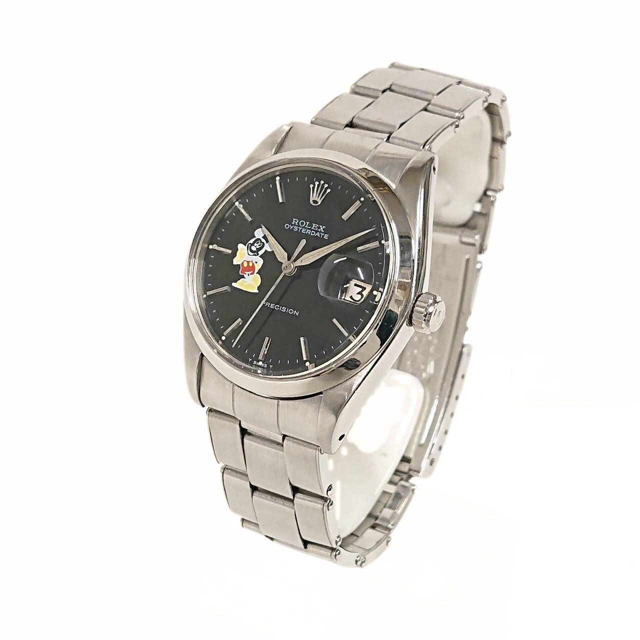 ROLEX OYSTERDATE MICKEY MOUSE Hand Winding ロレックス オイスターデイト ミッキーマウスカスタム 手巻き メンズ 腕時計 リダン
