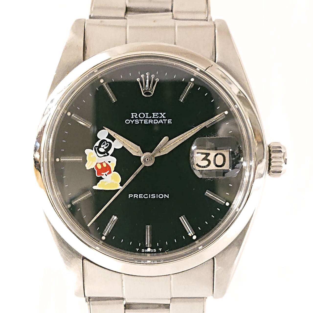 ROLEX OYSTERDATE MICKEY MOUSE Hand-Winding ロレックス オイスターデイト ミッキーマウスカスタム 手巻き メンズ 腕時計 リダン
