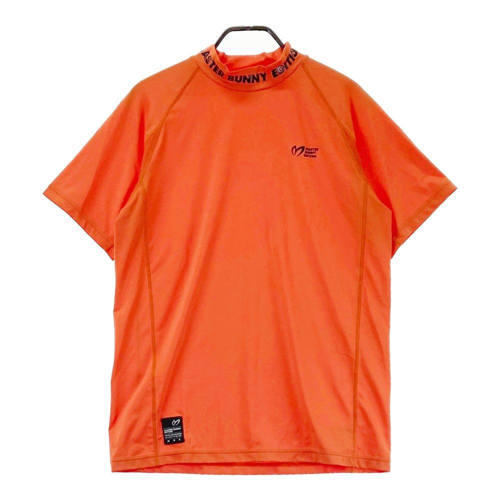 サイズ 6 MASTER BUNNY EDITION マスターバニーエディション ハイネック 半袖Tシャツ オレンジ系 240101546888 ゴルフウェア メンズ ストスト
