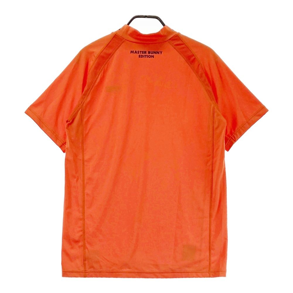 サイズ 6 MASTER BUNNY EDITION マスターバニーエディション ハイネック 半袖Tシャツ オレンジ系 240101546888 ゴルフウェア メンズ ストスト