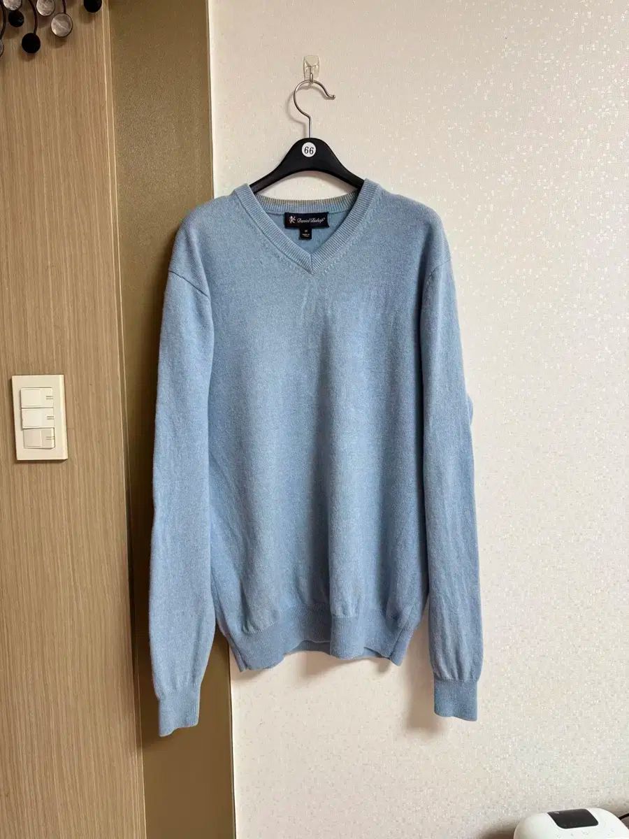 カシミア ニット メンズM レディース66-77 ゴルフ 日常