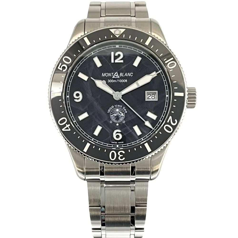 モンブラン アイスシー オートマティック デイト 129371 ダイバーズ 41 mm 自動巻き 黒文字盤 メンズ MONTBLANC 腕時計