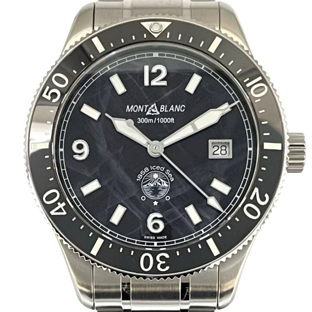 モンブラン アイスシー オートマティック デイト 129371 ダイバーズ 41mm 自動巻き 黒文字盤 メンズ MONTBLANC 腕時計