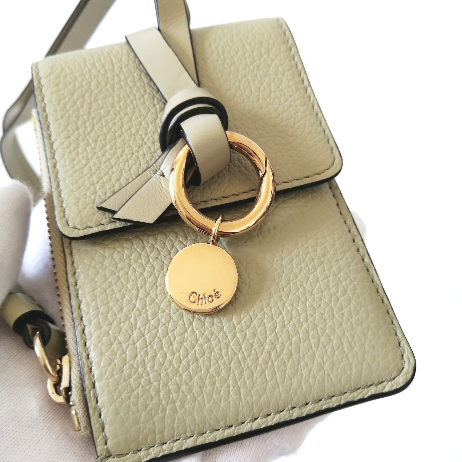 ネックストラップ付き カーキ