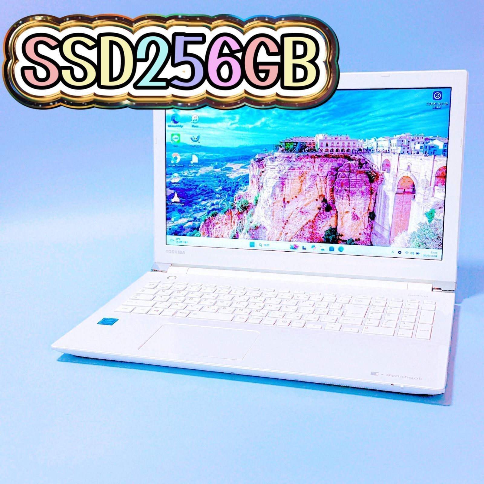 SSDで爆速 電源ONで ノートパソコンWindows 11 カメラ付 テンキー搭載高コスパPC X 7