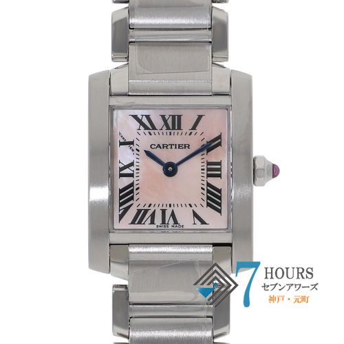 136470 CARTIER カルティエ W51028Q3 タンクフランセーズ ピンクシェル ステンレス クオーツ 当店オリジナルボックス