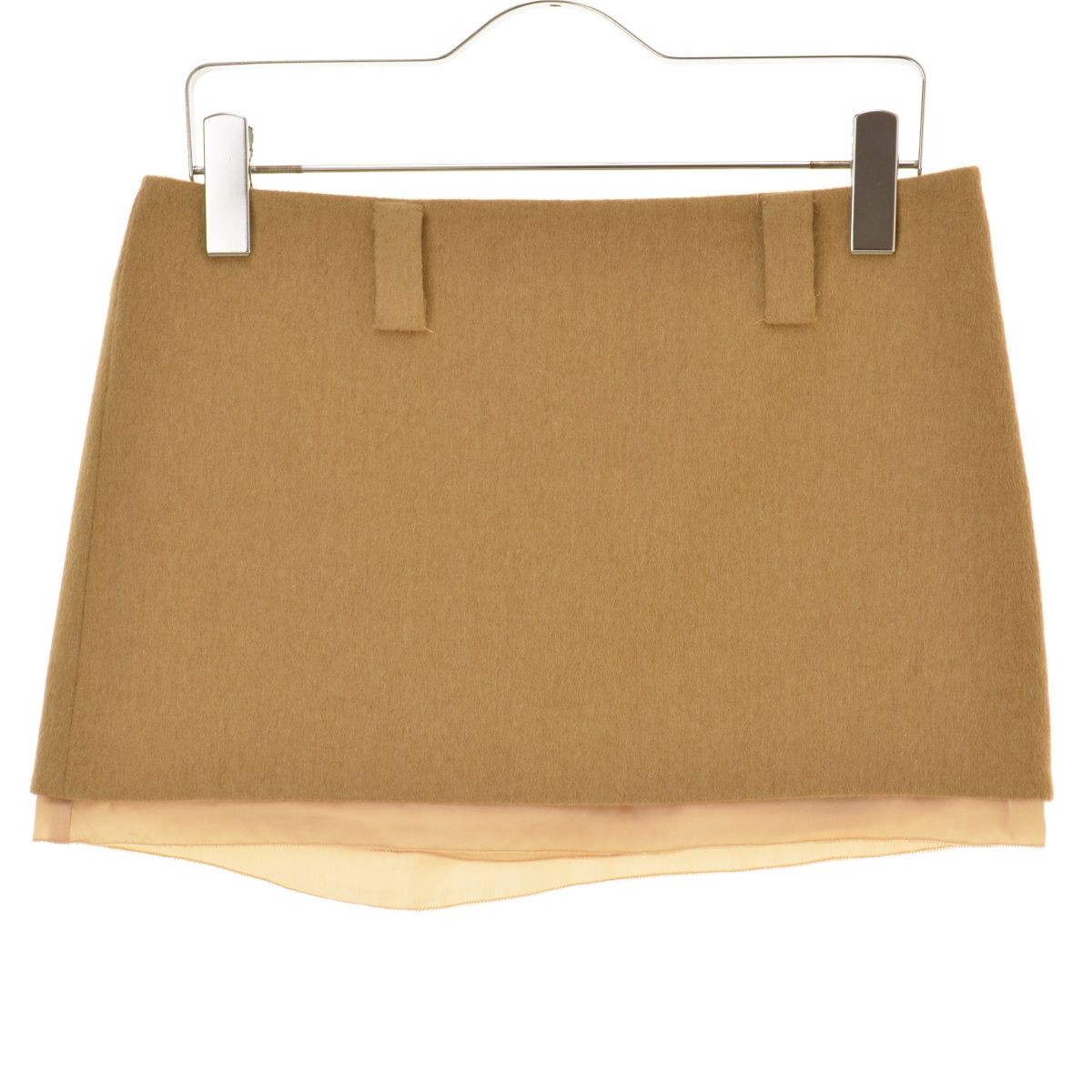 MIUMIU MG1777 165 キャメル ミニスカート