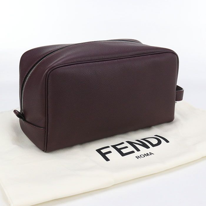FENDI フェンディ セカンドバッグ 7AS378 APDR クラッチバッグ レザー メンズ
