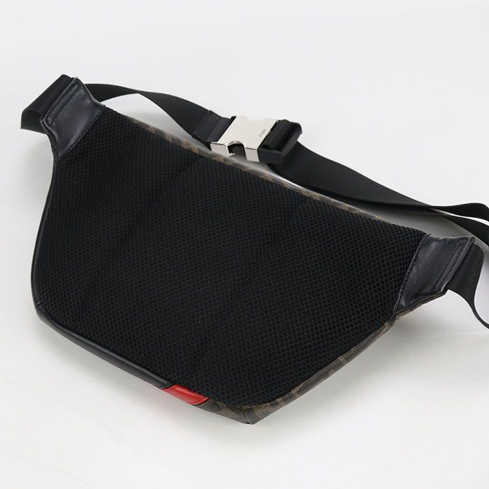 FENDI フェンディ ベルトバッグ ダイアゴナル 7VA434 A9XS ボディバッグ PVC レザー メンズ