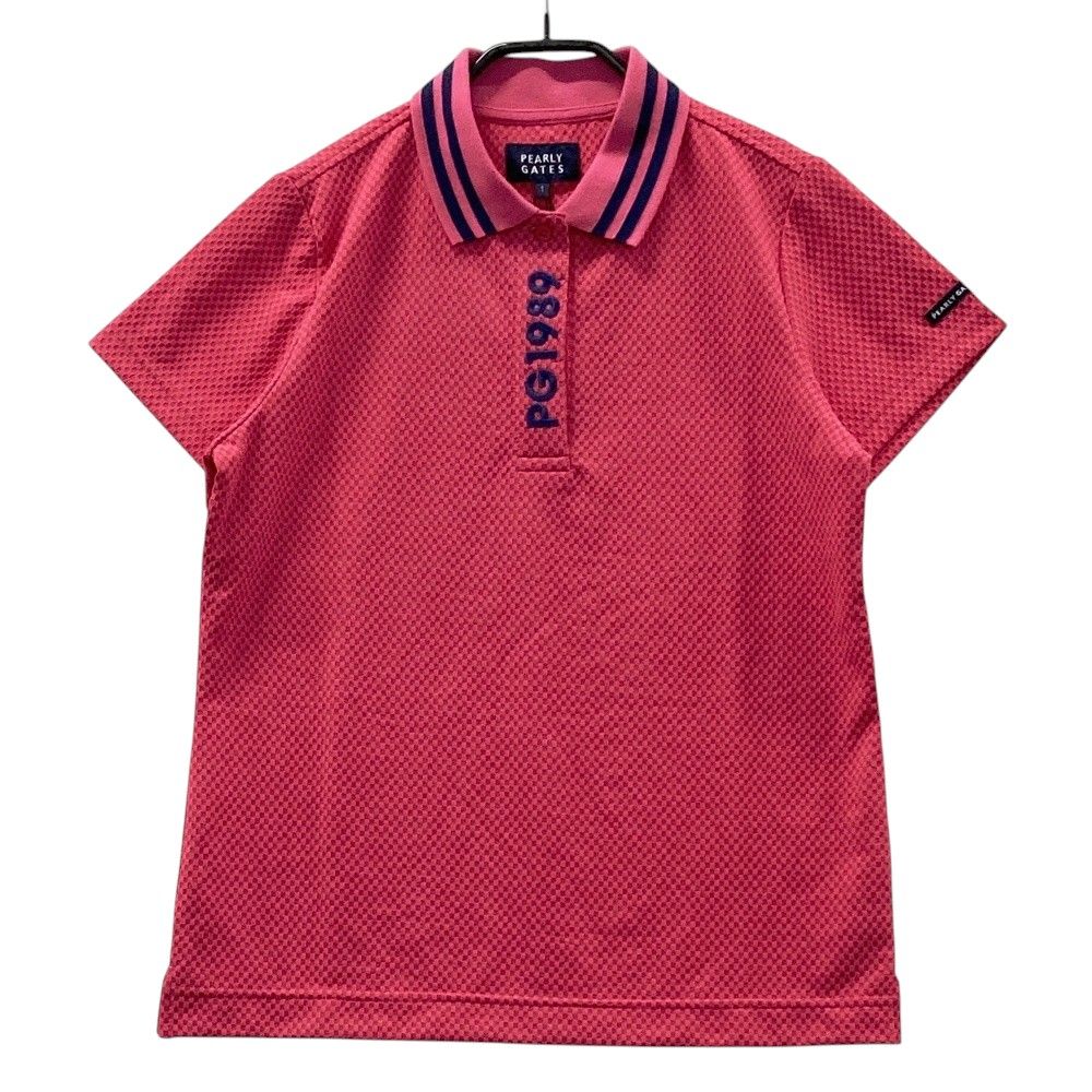 サイズ 1 PEARLY GATES パーリーゲイツ 055-2260708 半袖ポロシャツ チェック柄 ピンク系 240101475313 ゴルフウェア レディース ストスト