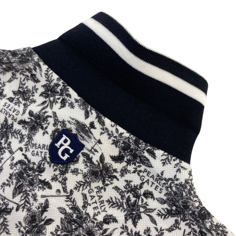 半袖ポロシャツ 花柄