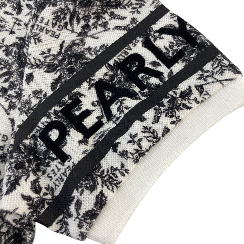 半袖ポロシャツ 花柄