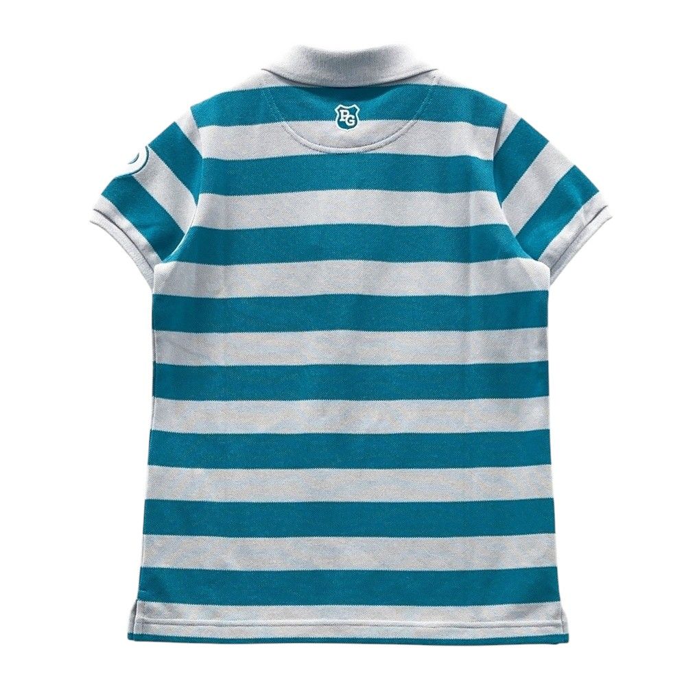 サイズ 0 PEARLY GATES パーリーゲイツ 055-1260708 半袖ポロシャツ ボーダー柄 ブルー系 240101475352 ゴルフウェア レディース ストスト