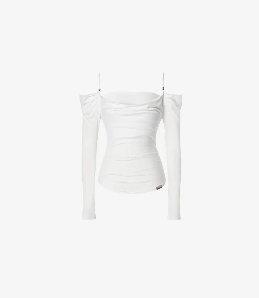 ニューオリン Eve ドレーピング オフショルダー ブラウス