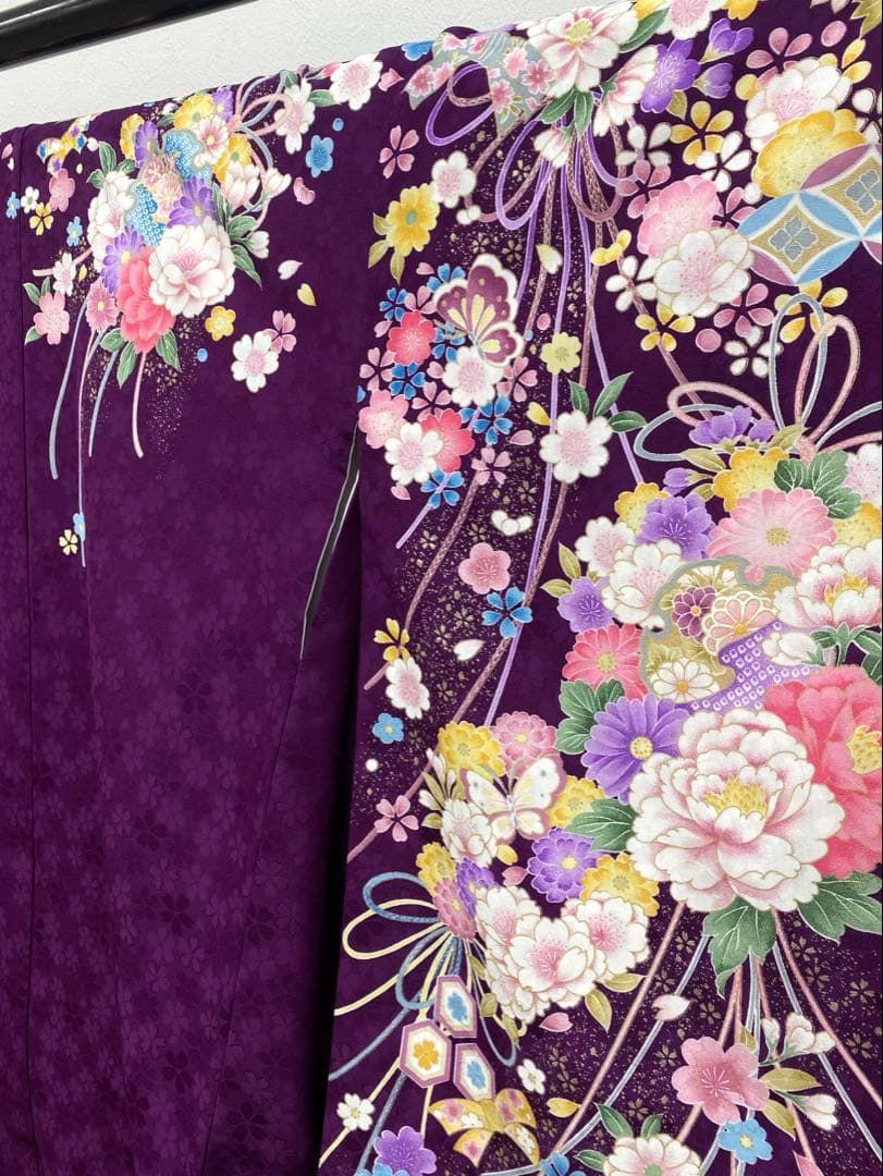 二尺袖 ポリエステル着物