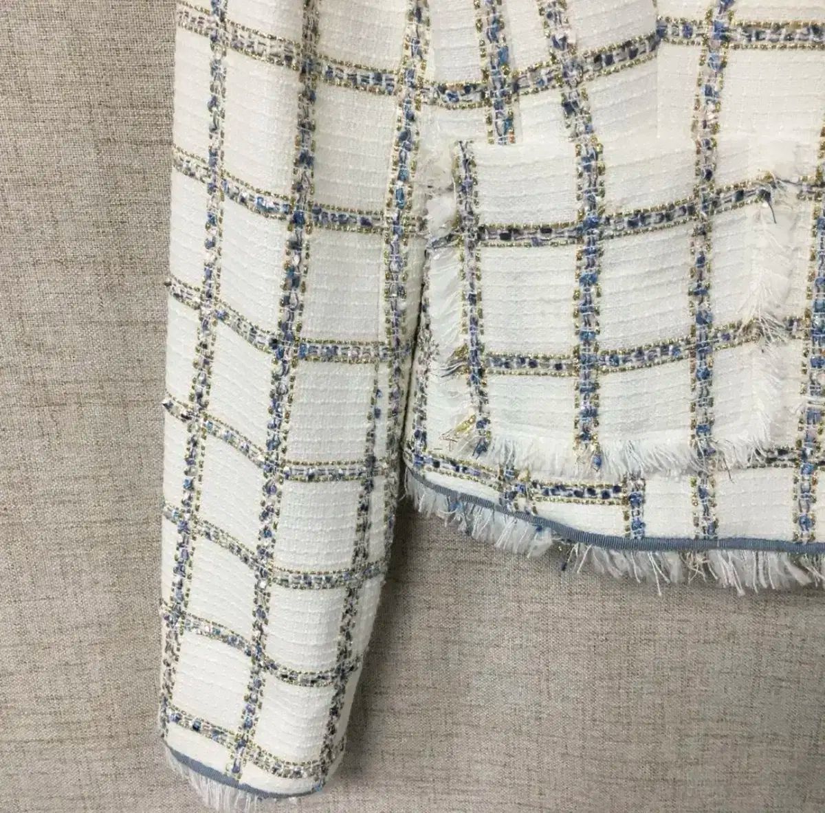 EGOIST エゴイスト ダイヤモンドアート ボタン ツイード ジャケット 55 GULLKHAN_COM