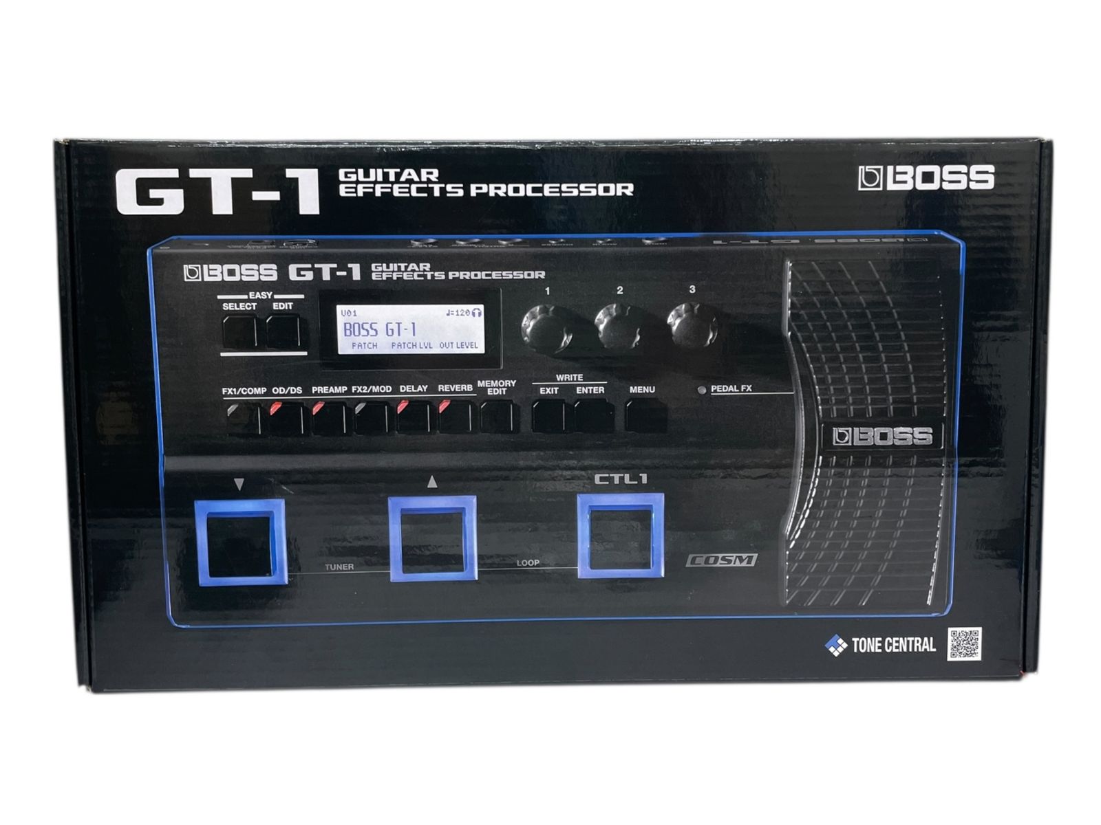 通電 のみ BOSS ボス Guitar Effects Processor エフェクター GT-1 ブラック 楽器 043