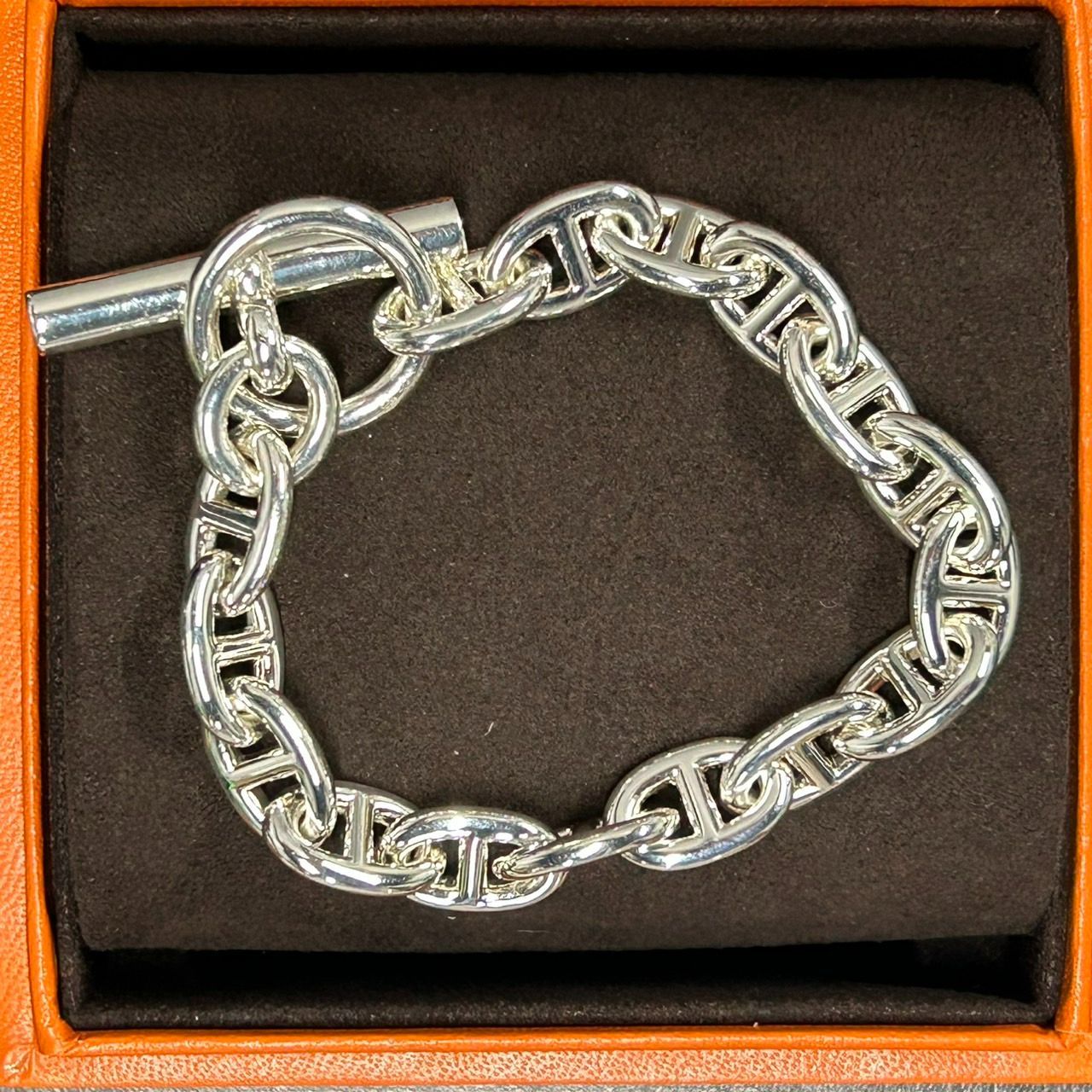 HERMES エルメス シェーヌダンクル PM 16コマ ブレスレット