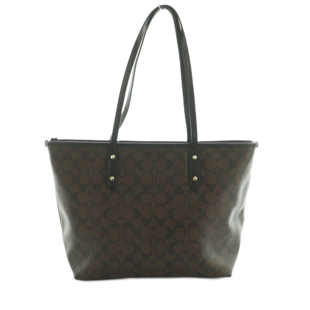 コーチ COACH シグネチャー トートバッグ コーティングキャンバス 茶 ブラウン MI GY49
